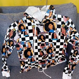 Large On Fire Hoodie.